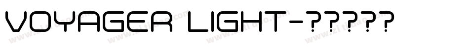 Voyager Light字体转换